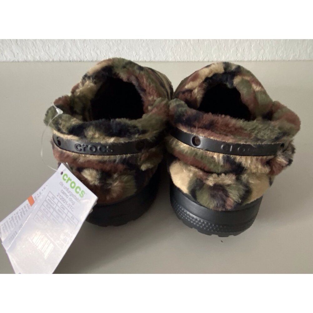 Crocs Classic Unfurgettable Camo Clogs Army Green Men's Sz 9 Women's 11 NEW - Picture 8 of 15